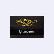 Jack Herer feminisierte Samen von Green House Seeds in schwarzer Verpackung.