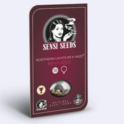 Verpackung von Northern Lights #5 x Haze feminisierten Samen von Sensi Seeds mit 10 Samen.