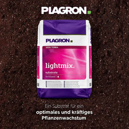 Plagron Light Mix, leicht vorgedüngte Growerde für optimales Pflanzenwachstum.
