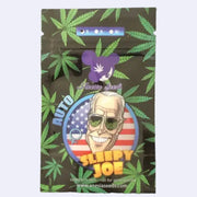 Verpackung von Sleepy Joe Feminisierte Samen von Anesia Seeds mit einem humorvollen Design.